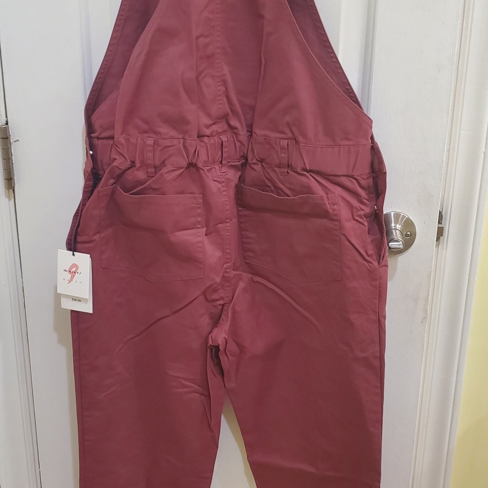 The Nines by Hatch pink maternity overalls - Picture 4 of 4
